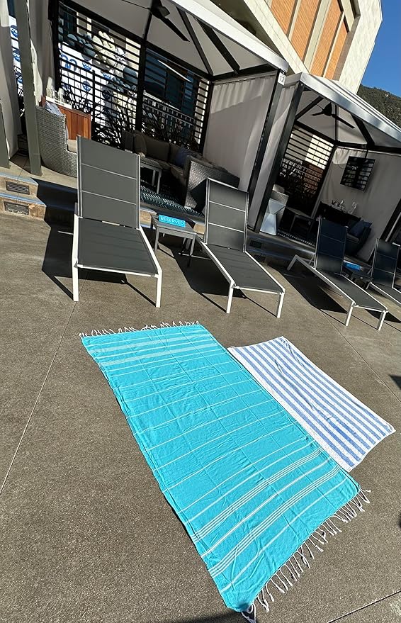 Turkish Beach Towel 100% Organic Cotton Extra Large Oversized (39 x 71 Inches) Quick Dry Sand Free Light Weight Prewashed for Bath Beach Gym Yoga Travel Towel Blanket (Camel)