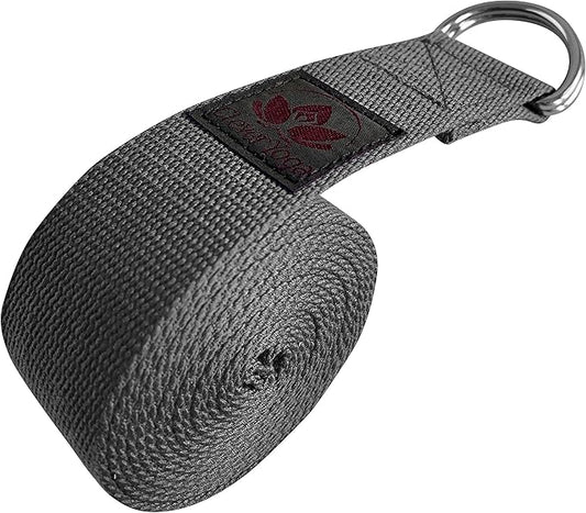 Clever Yoga - 8 ft Yoga Strap for Exercise & Physical Therapy, Leg Stretching Strap Yoga Accessories & Stretching Equipment, Leg Stretcher for Women & Men, Home Workout Essentials