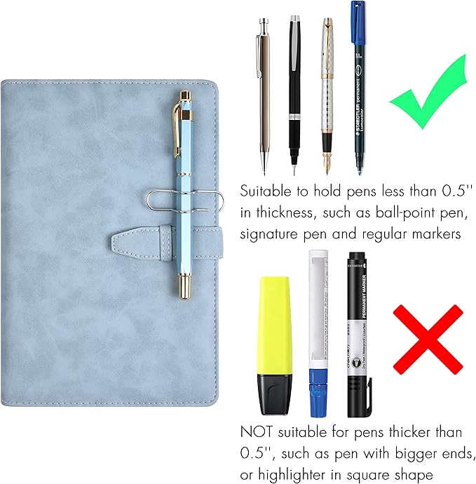 Wisdompro Pen Clip, 12 Pack Stainless Steel Pencil Clip Holder for Notebook, Books, Journal, Clipboard, Paper, etc. - 2.6 x 0.7 inch (Silver)