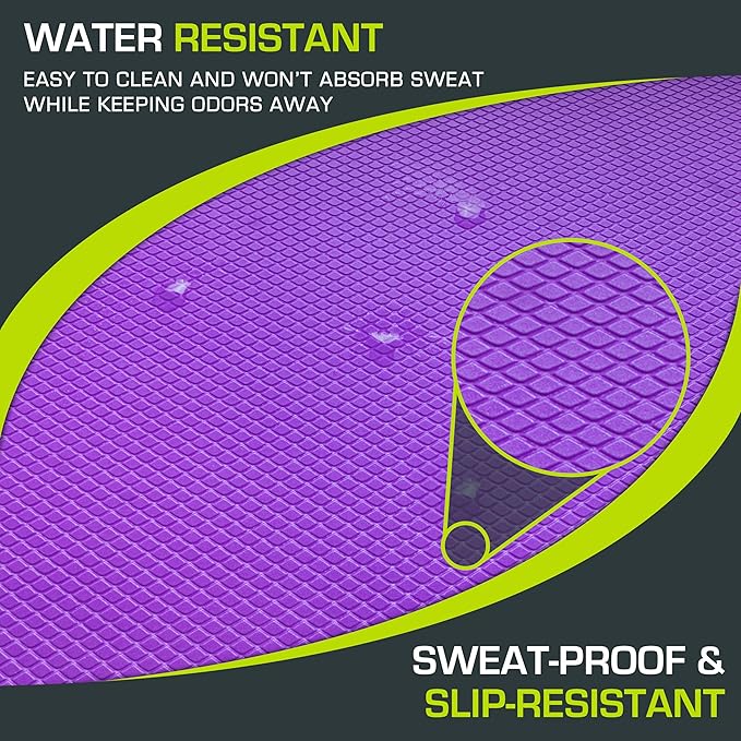 ProsourceFit Exercise Balance Pad – Large Cushioned Non-Slip Foam Mat & Knee Pad for Fitness, Stability Training, Physical Therapy, Yoga 15"x19"