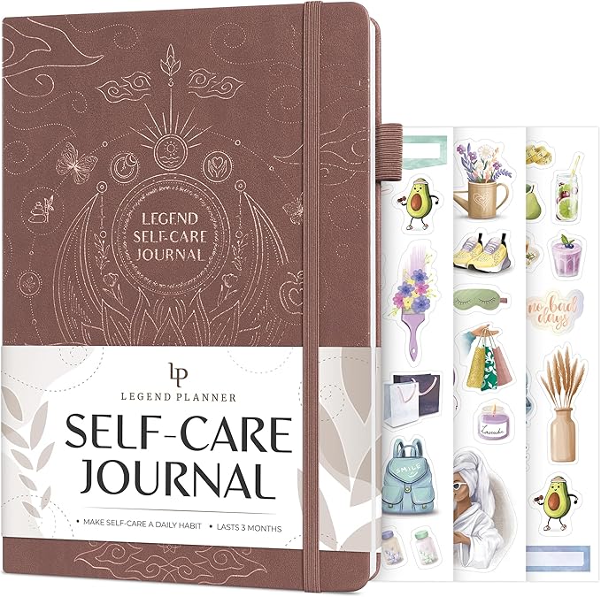 Legend Self-Care Journal – Guided Daily Reflection Notebook for Mental & Physical Health – Mood & Personal Development – 3-Month, 7x10” (Terracotta)