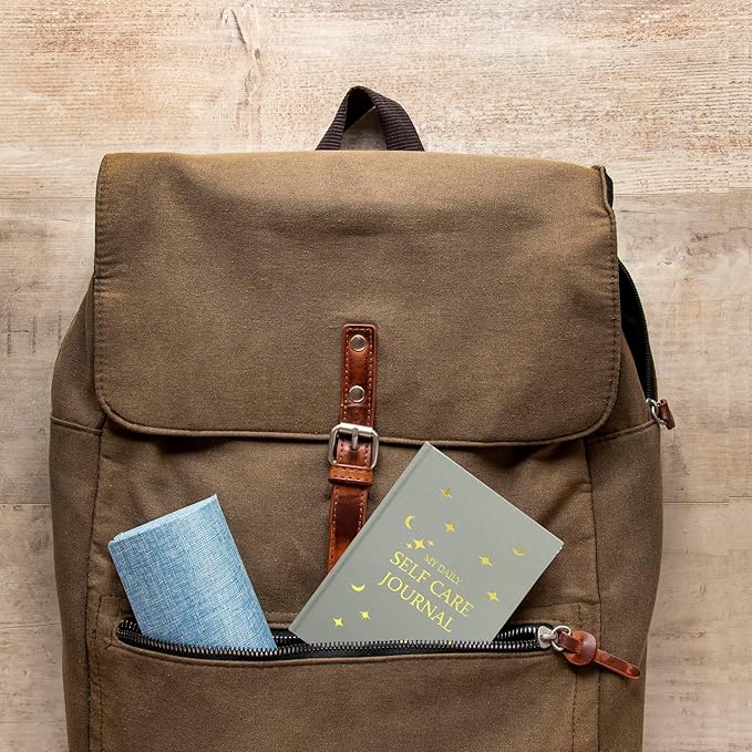 Gratitude Journal with 6 Inspirational Stickers and Pencil, Daily Reflection Journal for More Happiness, Mindfulness & Affirmation, Self Care Journals for Women & Men,Grey