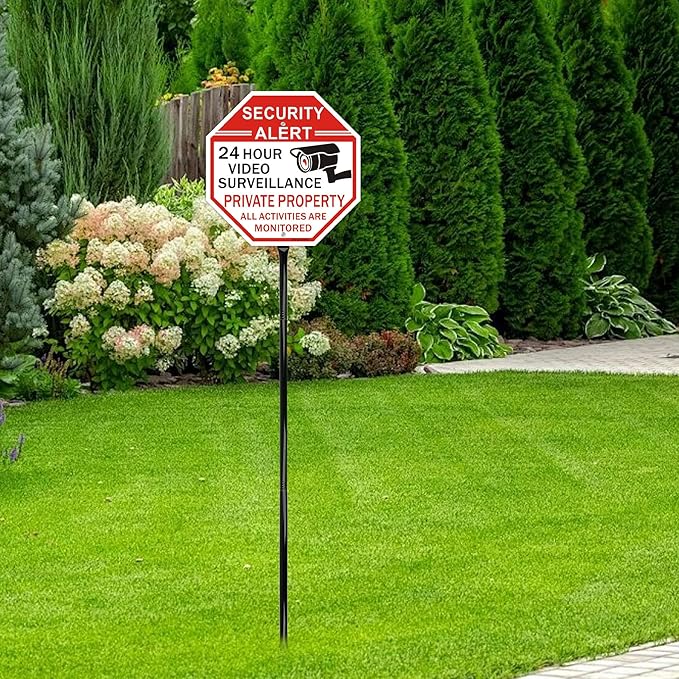 Heavy Duty Metal Sign Stakes, 52 Inch Length, Black Steel, Set of 2 with Hardware