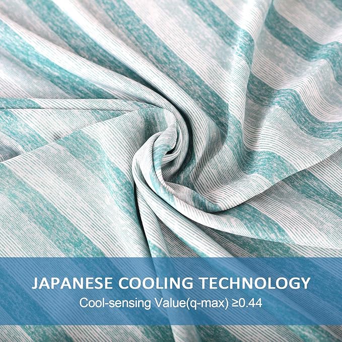 Cooling Pillow Cases Only,Queen Size Set of 2 with Double Sided Cold,Moisture Wicking Pillowcase Covers with Hidden Zipper Japanese Cold Tech Pillow Case Protectors for HotSleepers and NightSweats