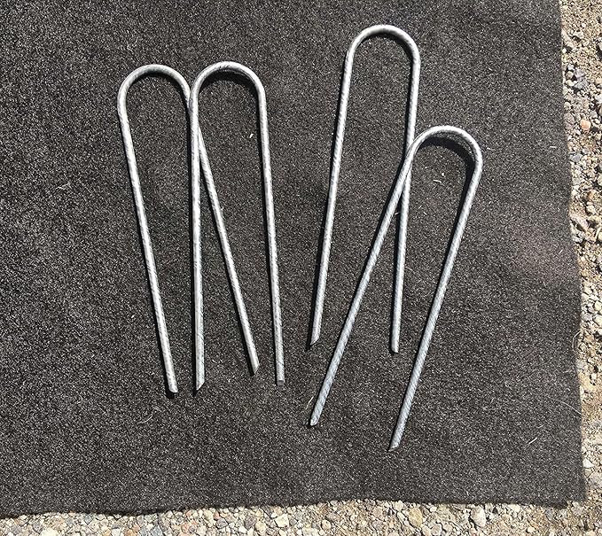Sandbaggy Galvanized 6-Inch Landscape Staples ~ 9 Gauge Steel - Fabric Pins, Garden Earth Stakes, Ground Cover, Fence Anchors, Lawn Nails ~ Trusted by Organic Farmers Across The USA (5,000 Staples)