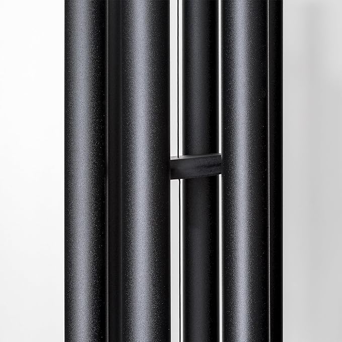 Corinthian Bells by Wind River - 65 inch Black Wind Chime for Patio, Backyard, Garden, and Outdoor Decor (Aluminum Chime) Made in The USA