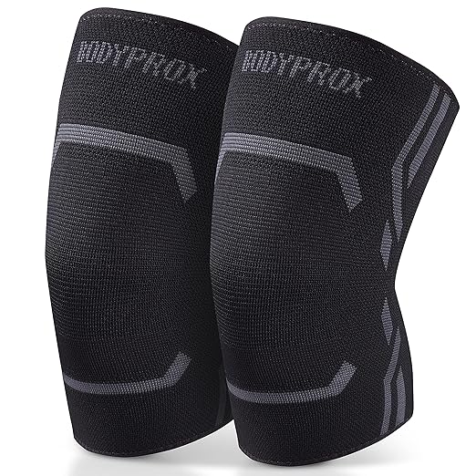 Knee Compression Sleeve for Men and Women (2 Pack), Knee Support Brace for Running and Work out (Medium)