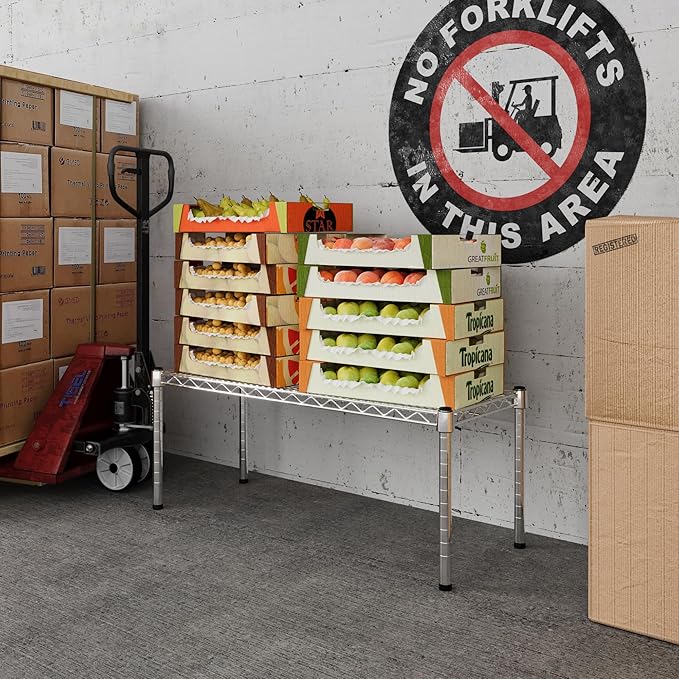 14" Deep x 36" Wide x 14" Height Wire Shelving Kit | 1-Tier | NSF Commercial Storage Rack Unit