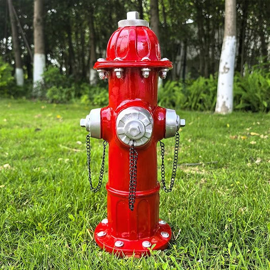 Garden Fire Hydrant Outdoor Statue,Sculpture for Dog to Peed on Yard Decor,Fire Hydrant Puppy Pee Training Post Figurine,Funny Decor Statues for Backyard Patio Lawn Porch