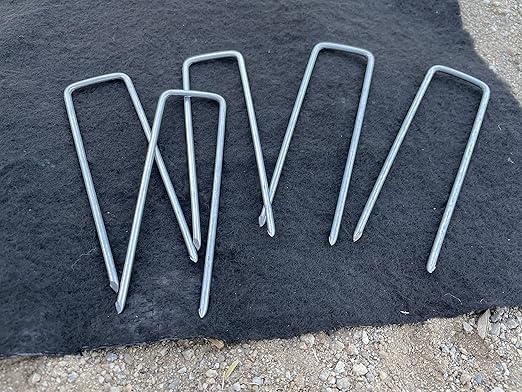 Sandbaggy 4 Inch Landscape Sod Staples | Great for Hard & Rocky Soil | Sharp Like a Knife | Tough 11 Gauge Rust-Resistant | Trusted by Farmers & Contractors Across USA (1200 Staples)