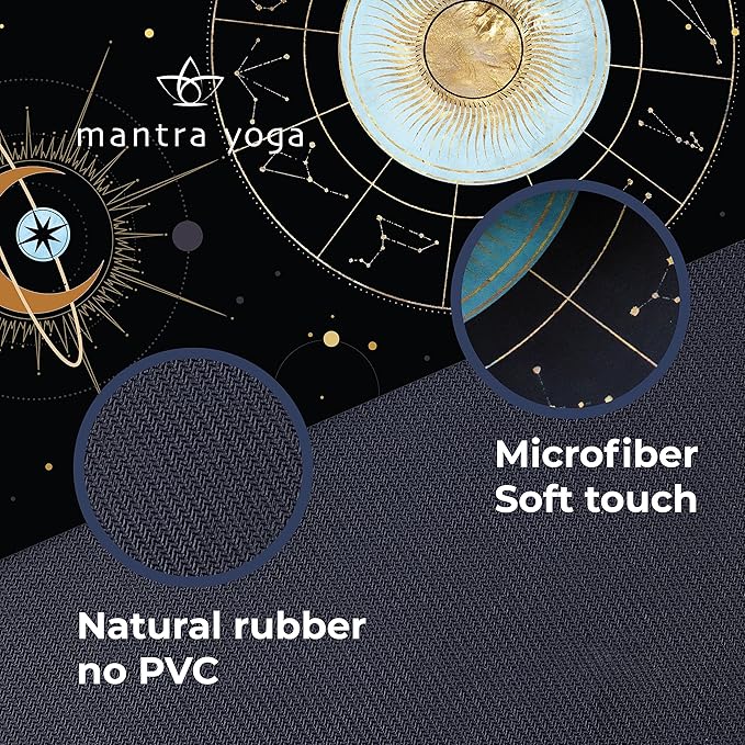 Mantra Yoga Travel PRO 1.5mm - Foldable Fitness & Exercise Mat with Bag | Lightweight, Compact & Eco-Friendly | Non-Slip & Washable | For All Types of Yoga | 72" L x 24" W | 2.6 lbs