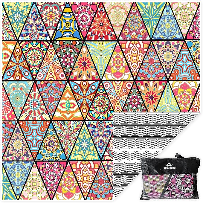 Quick Dry Towel Extra Extra Large 72x72 Inch - Microfiber Beach Towel - Perfect for Beach, Travel, Swimming, Pool, Yoga, Hiking, Camping - Lightweight, Fast Drying, Compact for Adults (Havana)