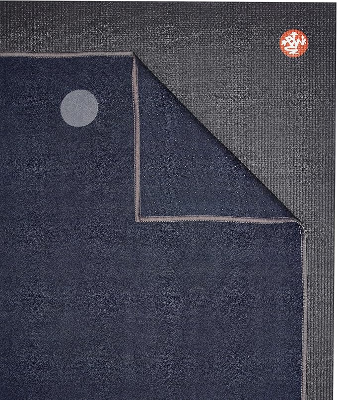 Manduka Yogitoes Hot Yoga Mat Towel - 71" | Moisture Activated Grip | Patented Silicone Nubs | Highly Absorbent, Durable & Easy Care | Made from Recycled Materials | 71 x 24 Inches
